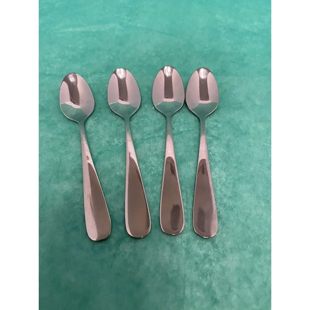 Four World Stainless Steel‎ Demitasse Spoons 423 World.